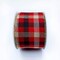 Designer's Shop Holiday Plaid wired edge ribbons with gold edges, 2.5" x 10 yards